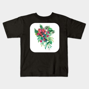 Strawberry plant with berries Kids T-Shirt